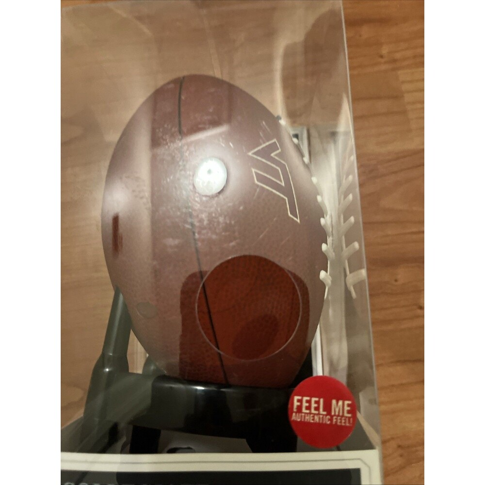Football Coin Piggy Bank Authentic Feel "Touchdown Sound" Virginia Tech Hokies - Picture 12 of 16